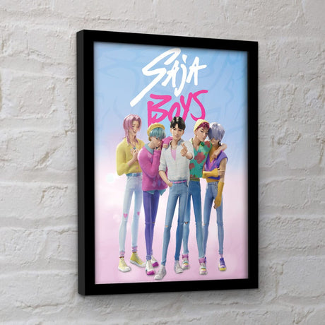KPop Demon Hunters Collector Print Framed Poster Saja Boys