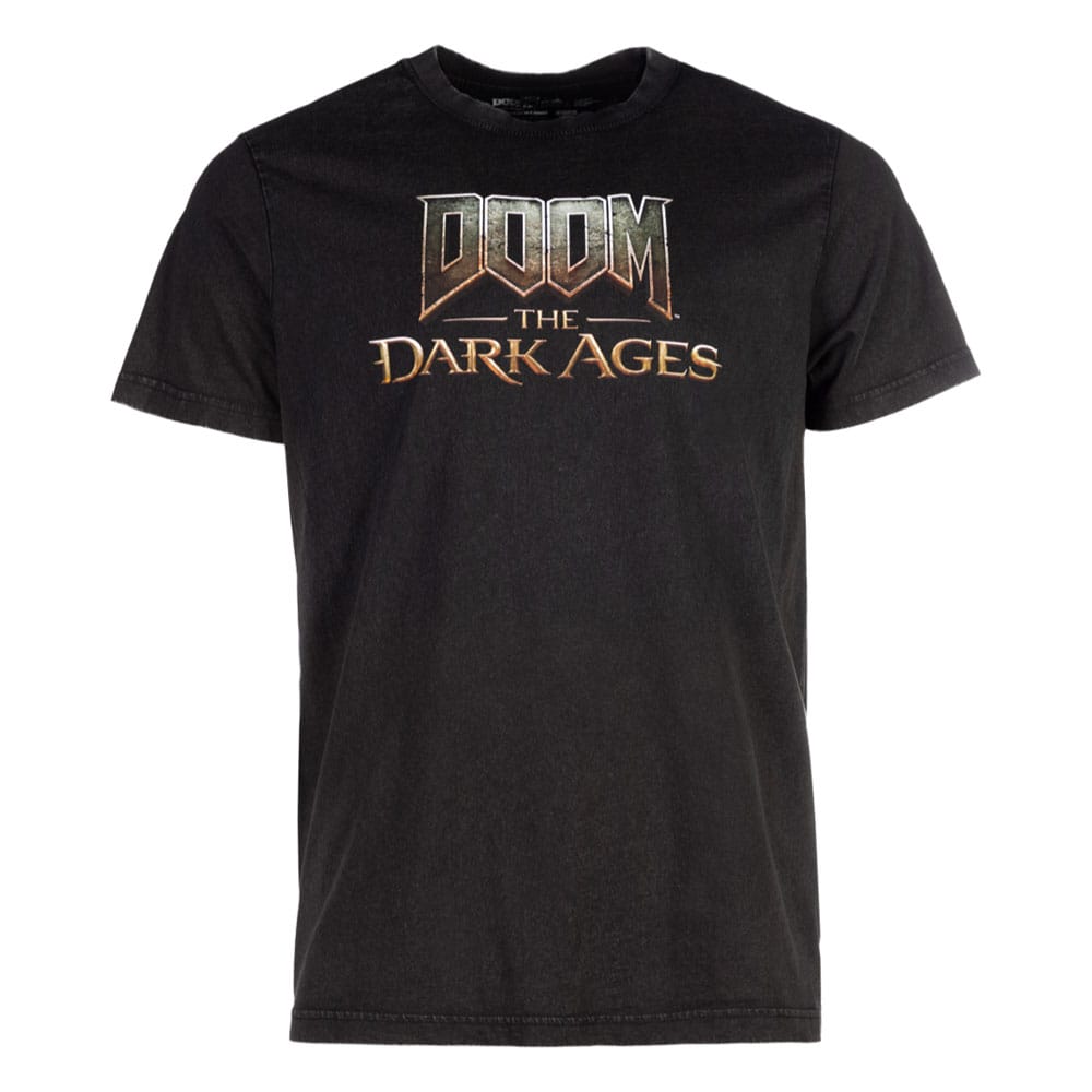 Doom The Dark Ages T-Shirt Logo Washed Out Size S