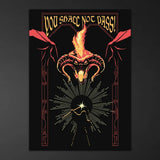 The Lord of the Rings Luminescent Poster Balrog 50 x 70 cm