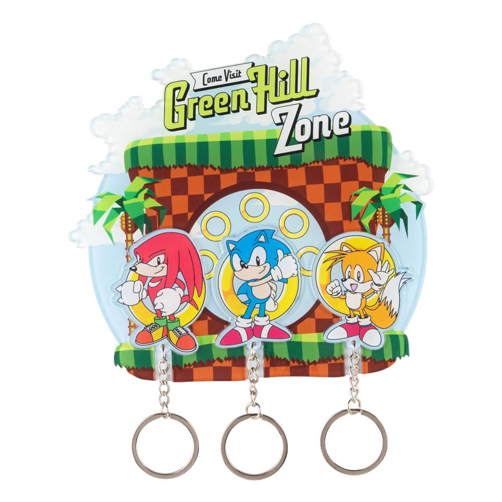 Sonic the Hedgehog Key rack incl. 3 key rings
