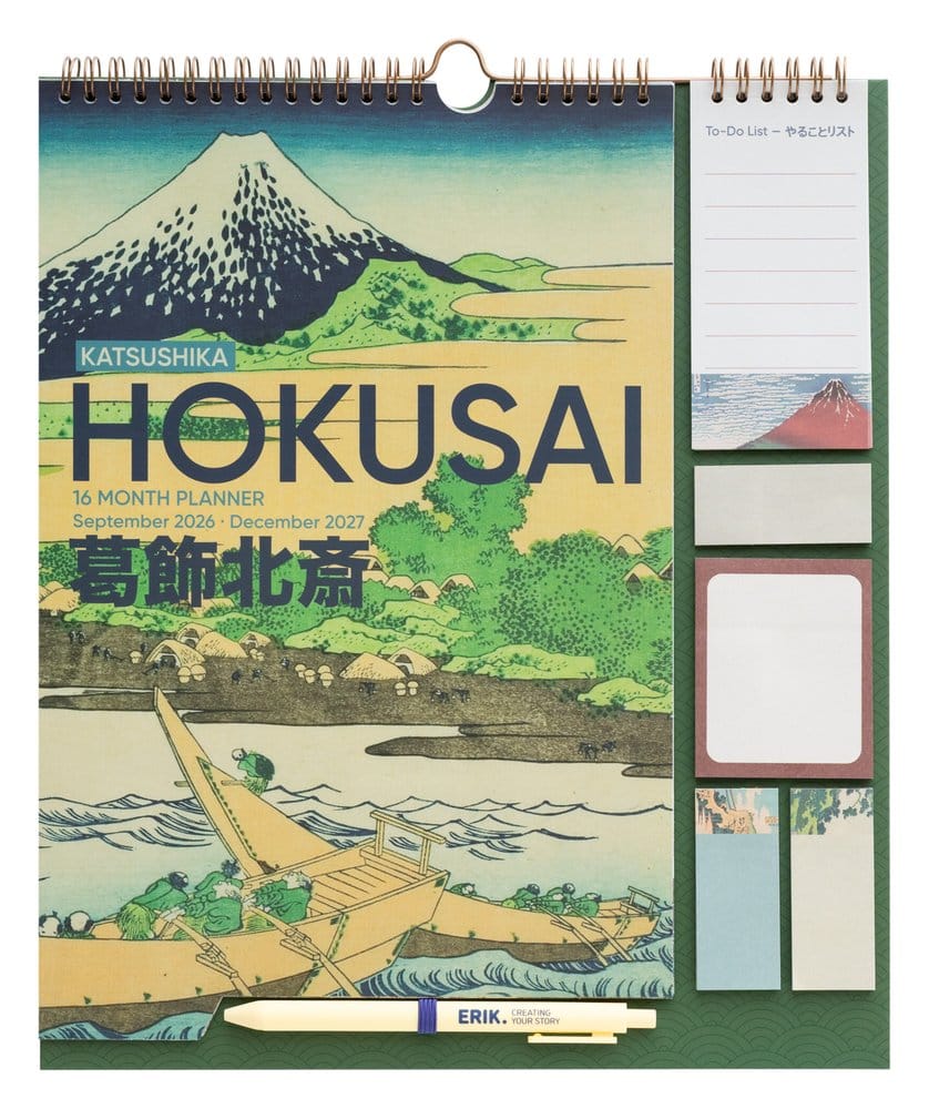 Hokusai Wall Planner 2026/27 30 x 34 cm