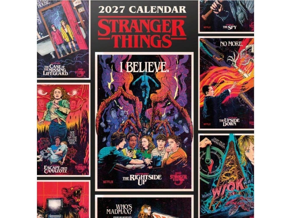 Stranger Things Wall Calendar 2027 30 x 30 cm