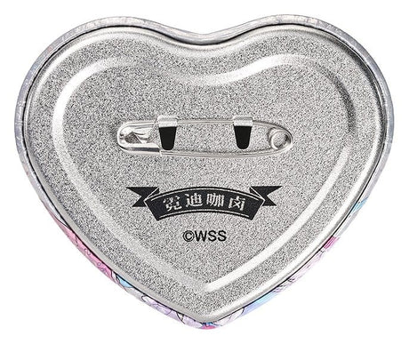 Needy Streamer Overload Needy Streamer Chinese Restaurant Series Heart-Shaped Pinback Button OMGkawaiiAngel 7 x 6 cm – billede 5