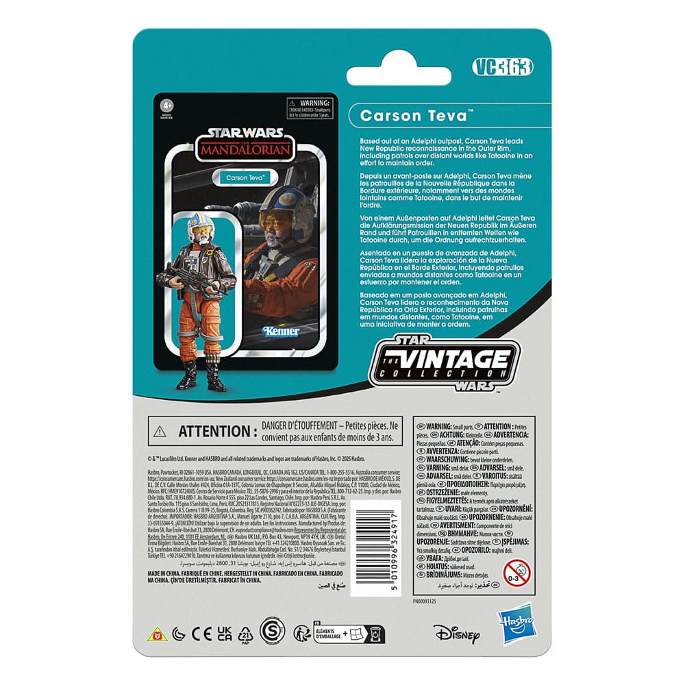 Star Wars: The Mandalorian Vintage Collection Action Figure Carson Teva 10 cm