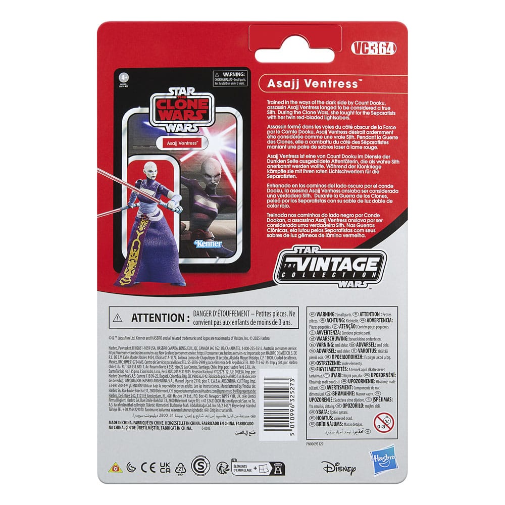 Star Wars: The Clone Wars Vintage Collection Action Figure Asajj Ventress 10 cm