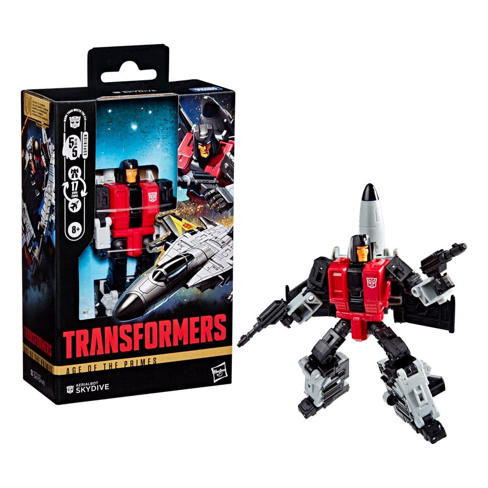 Transformers Age of the Primes Deluxe Class Action Figure Aerialbot Skydive 14 cm