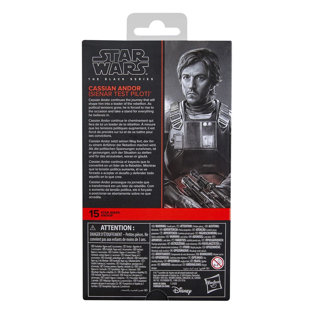Star Wars: Andor Black Series Action Figure Cassian Andor (Sienar Test Pilot) 15 cm