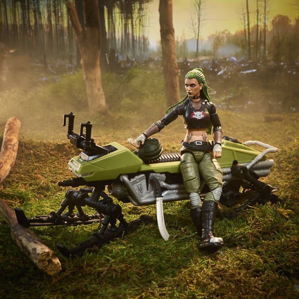 G.I. Joe Classified Series Action Figure and Vehicle Set #194 Zanya and Dreadnok Chameleon (Swamp Skier) 15 cm