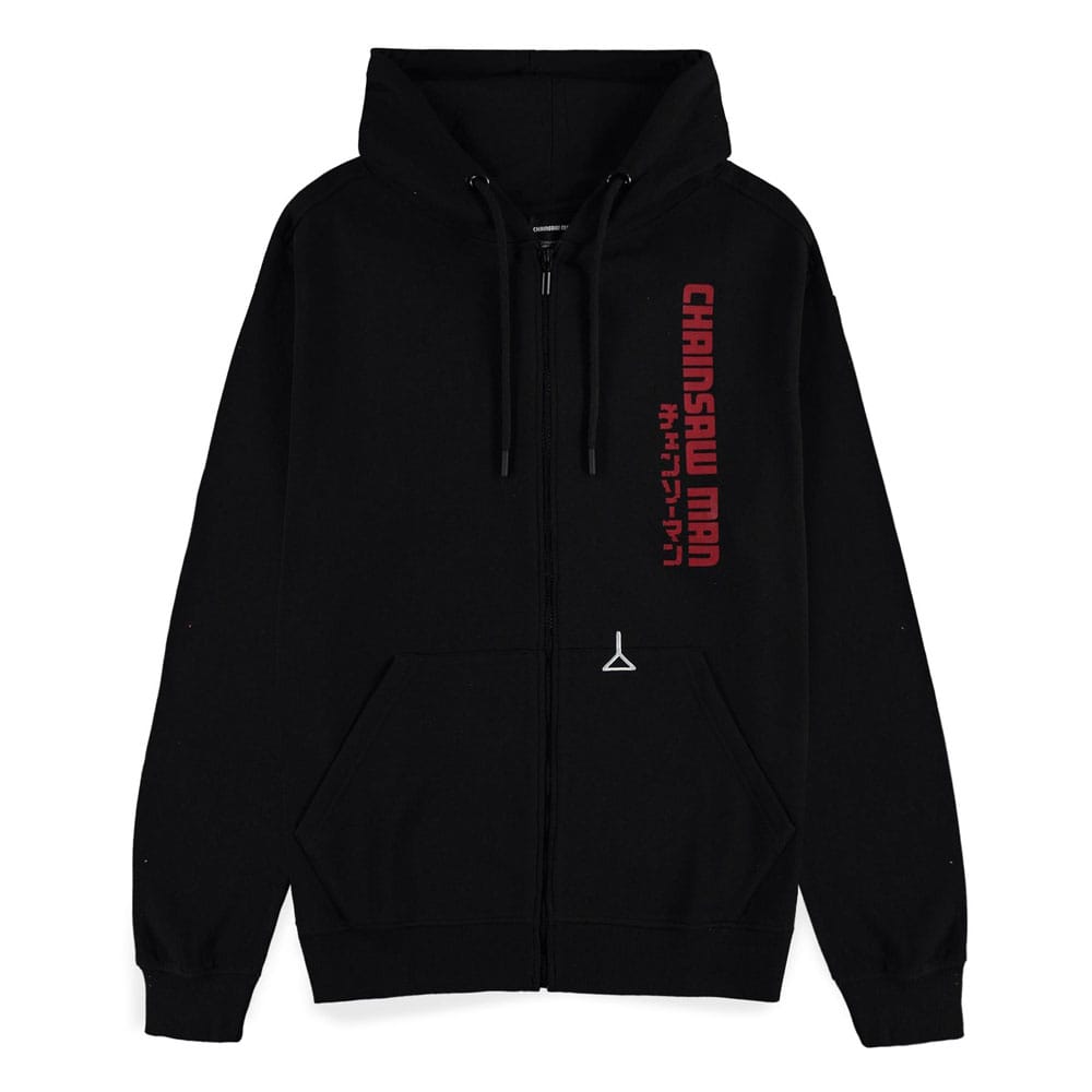 Chainsaw Man Zipper Hoodie Chainsaw Devil Size L