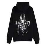 Diablo IV Zipper Hoodie Sweater Barbarian Sigil Size L