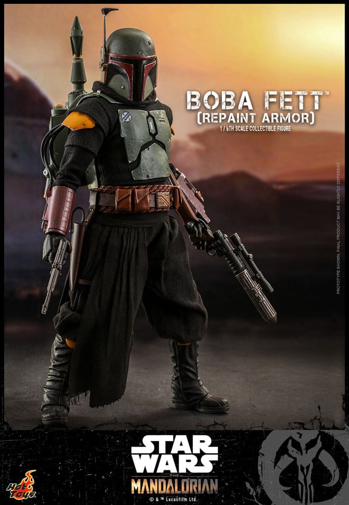 Star Wars: The Mandalorian Action Figure 1/6 Boba Fett Repaint Armor Special Edition 30 cm