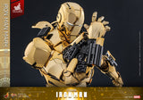Iron Man Movie Masterpiece Diecast Action Figure 1/6 Iron Man Mark III (Gold Color Version) Hot Toys Exclusive 33 cm