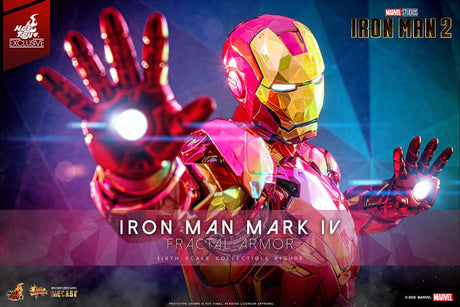 Iron Man Movie Masterpiece Diecast Action Figure 1/6 Iron Man Mark VI (Fractal Armor) Hot Toys Exclusive 33 cm