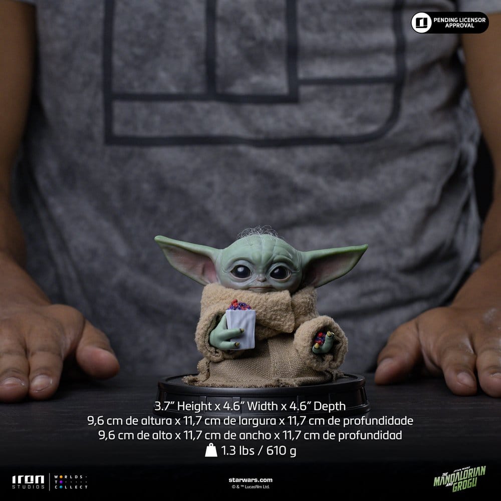 The Mandalorian & Grogu Grogu Collection Statue Grogu Popcorn Time
