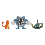 Pokémon First Partner Battle Figure Set Figure 3-Pack Charmander, Trubbish & Poliwhirl