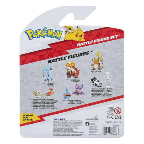 Pokémon First Partner Battle Figure Set Figure 3-Pack Torkoal, Axew & Frogadier