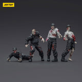 Zombie Dark Source Action Figures 4-Pack Security Guards 8 cm