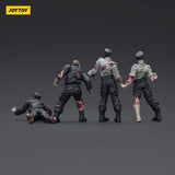 Zombie Dark Source Action Figures 4-Pack Security Guards 8 cm