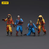 Zombie Dark Source Action Figures 4-Pack Biochemical Lab Team 8 cm