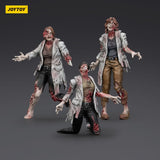 Zombie Dark Source Action Figures 3-Pack Scientists (Female) 8 cm
