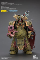 Warhammer 40k Action Figure 1/18 Death Guard Deathshroud Terminator 2 with Manreaper and Plaguespurter Gauntlet 14 cm