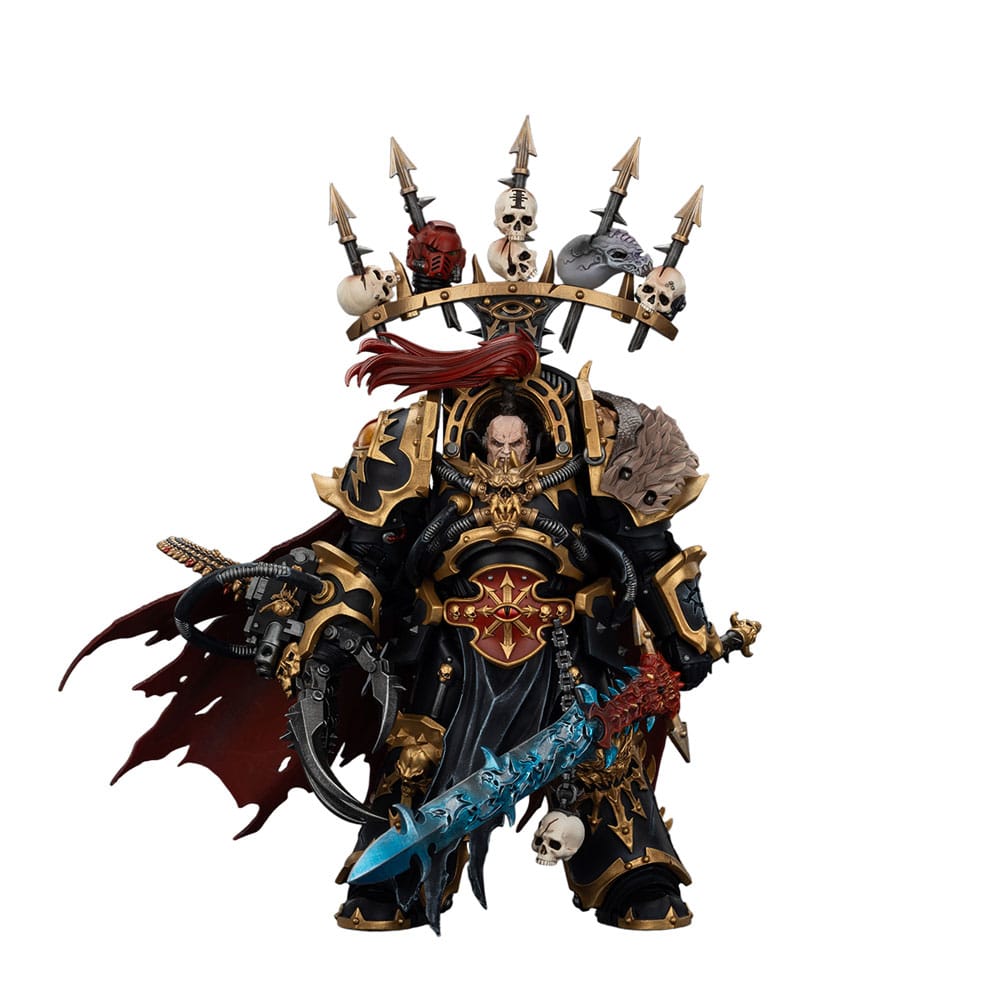 Warhammer 40,000 Action Figure  Black Legion Abaddon the Despoiler with Drach'nyen and the Talo 16 cm