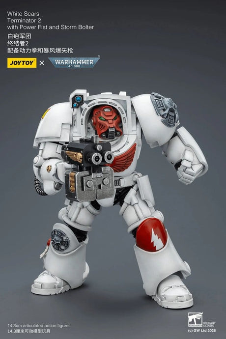 Warhammer 40,000 Action Figure White Scars Terminator 2 with Power Fist and Storm Bolter 14 cm