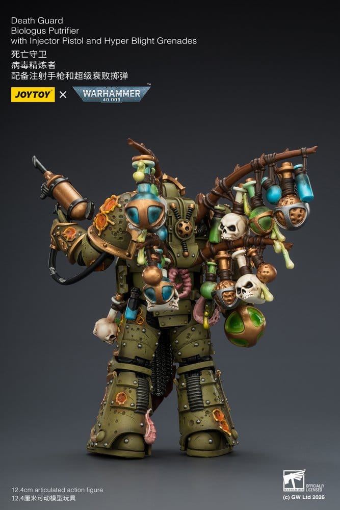 Warhammer 40,000 Action Figure Death Guard Biologus Putrifier 12 cm