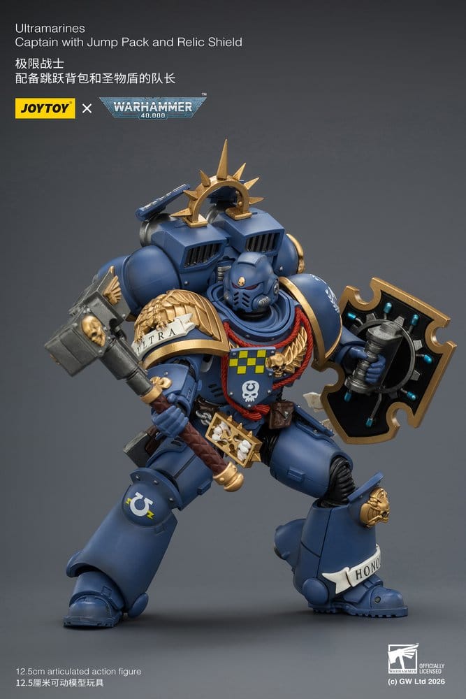 Warhammer Action Figure Ultramarines Captain 13 cm