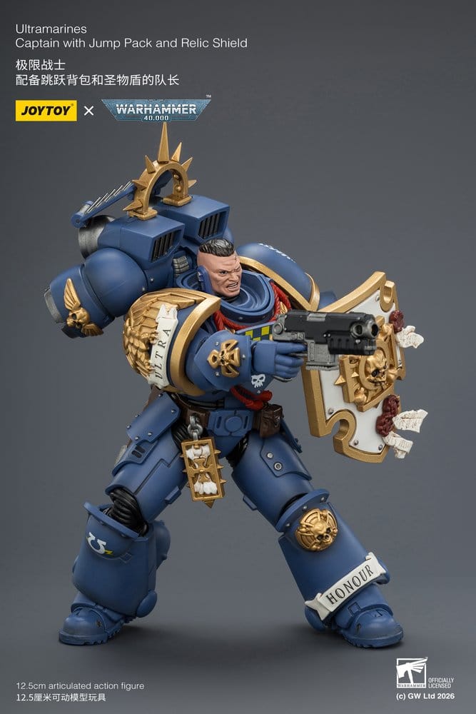 Warhammer Action Figure Ultramarines Captain 13 cm
