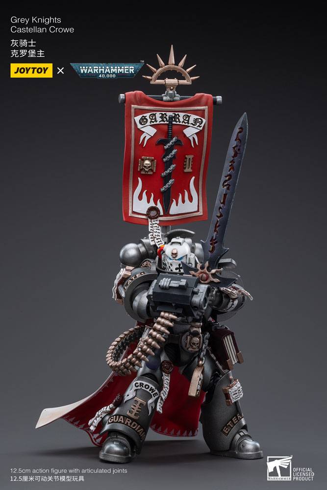 Warhammer 40k Action Figure 1/18 Grey Knights Castellan Crowe 12 cm