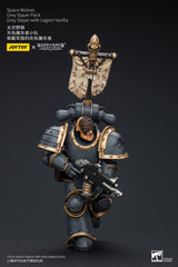Warhammer The Horus Heresy Action Figure 1/18 Space Wolves Grey Slayer Pack Grey Slayer With Legion Vexilla 12 cm