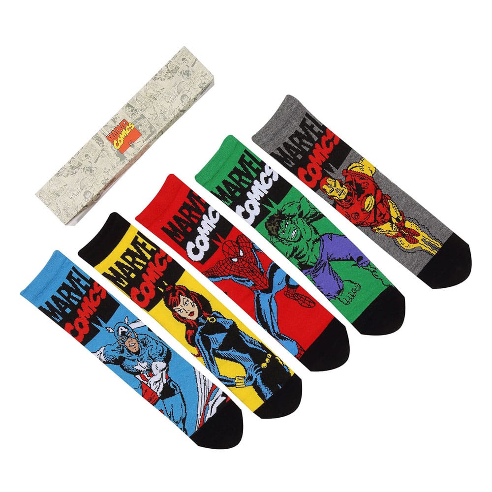 Marvel Socks 5-Pack Avengers L-XL