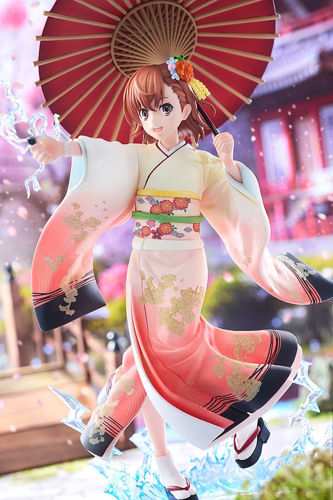 A Certain Scientific Railgun T Statue 1/7 Mikoto Misaka Furisode Kimono Ver. 28 cm