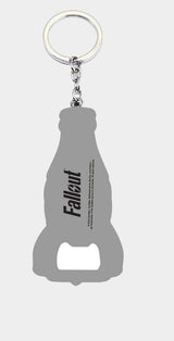 Fallout Keychain with Bottle Opener Nuka Cola Logo
