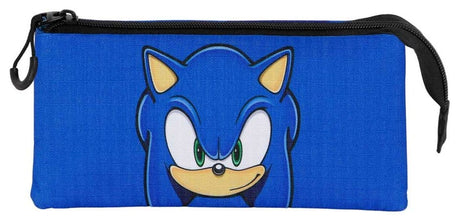Sonic - The Hedgehog Triple Pencil case SEGA Sight Blue
