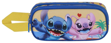 Lilo & Stitch 3D Double Pencil case Ocean Blue