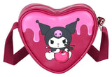 Sanrio Casual Heart Shoulder Bag Kuromi Cherry