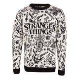 Stranger Things Sweatshirt Christmas Jumper Collage Size S