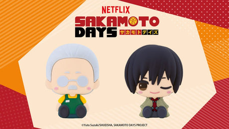 Sakamoto Days Pote Raba Rubber Mascot PVC Mini Figure Sakamoto Taro & Nagumo 8 cm