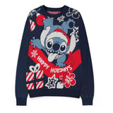 Lilo & Stitch Sweater Stitch Santa (Christmas Jumper) Size L