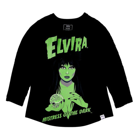 Elivira by Loungefly Tee T-Shirt Unisex Shirred Raglan Size XL