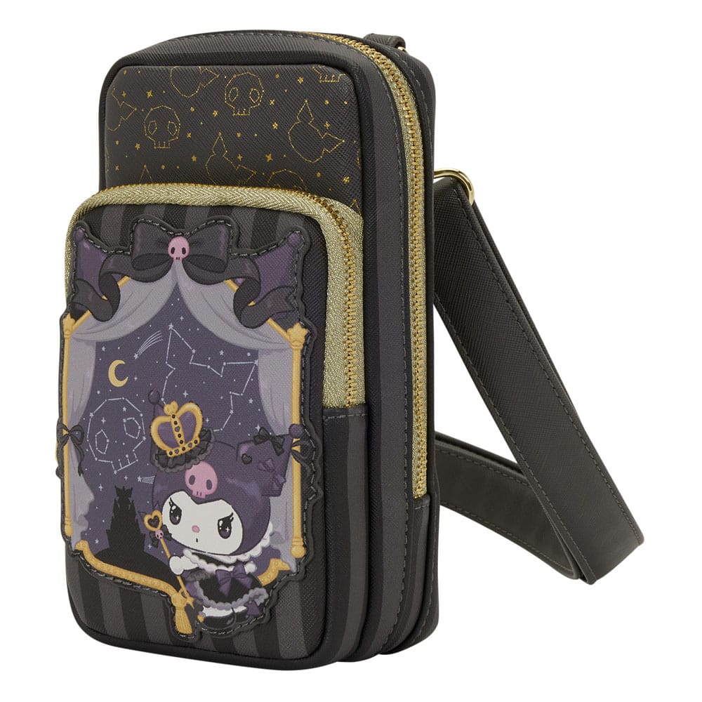 Sanrio by Loungefly Crossbody with Coin Bag 20th Anniversary Kuromi Cell Phone