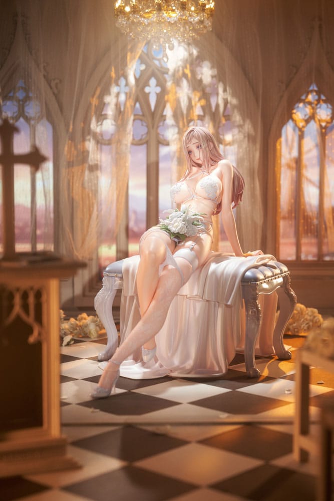 Original IllustrationPVC Statue 1/4 Marry me Illustrated by LOVECACAO Bonus Inclusive Limited Edition 31 cm