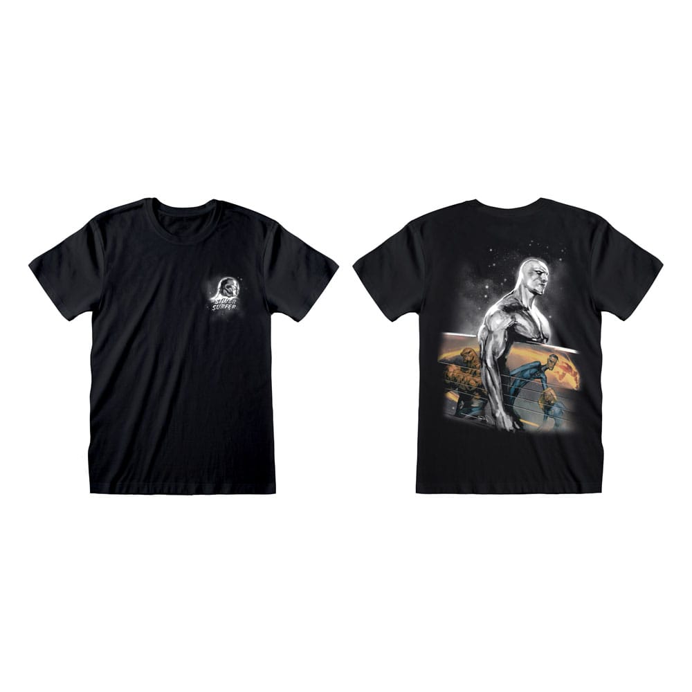 Fantastic 4 T-Shirt Silver Surfer Size L