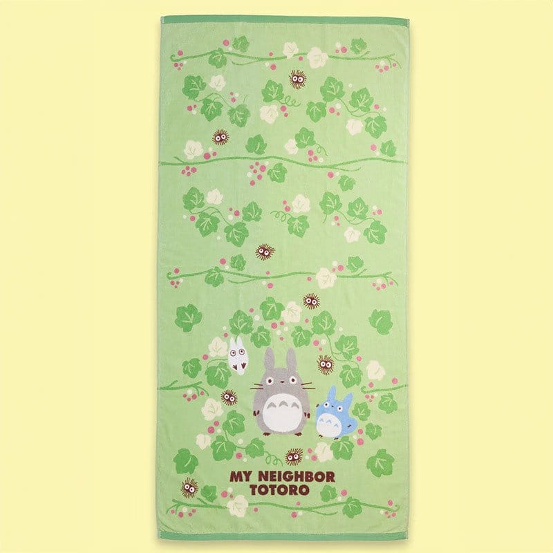 My Neighbor Totoro Towel Totoro Green Leaf 70 x 140 cm