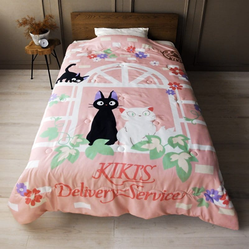 Kiki's Delivery Service Natsu Comforter Sweet Pink Jiji