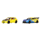 Hot Wheels Premium Car Culture Diecast Vehicle 2-Pack 1/64 '99 Honda Civic Type R (EK9) & Honda Civic Type R