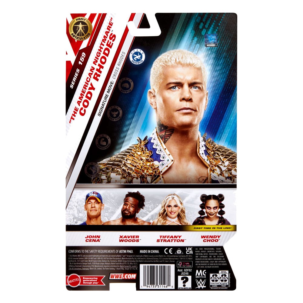 WWE Main Event Series Action Figure "The American Nightmare" Cody Rhodes 15 cm