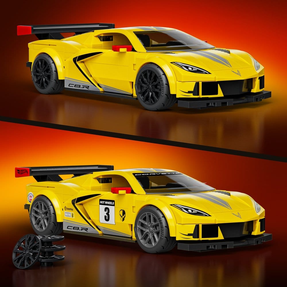 Hot Wheels Speed Mattel Brick Shop Building Set 1/32 '20 Corvette C8.R